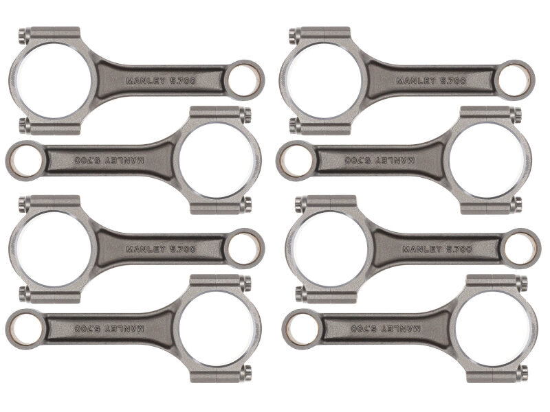 Manley Chevrolet Small Block Sportsmaster Connecting Rod Set - 5.700in Length Connecting Rods - 8Cyl Manley Performance