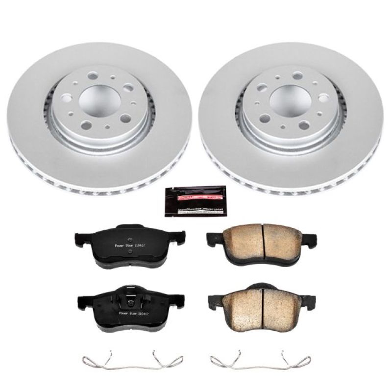 Power Stop 01-09 Volvo S60 Front Z23 Evolution Sport Coated Brake Kit Brake Kits - Performance D&S PowerStop