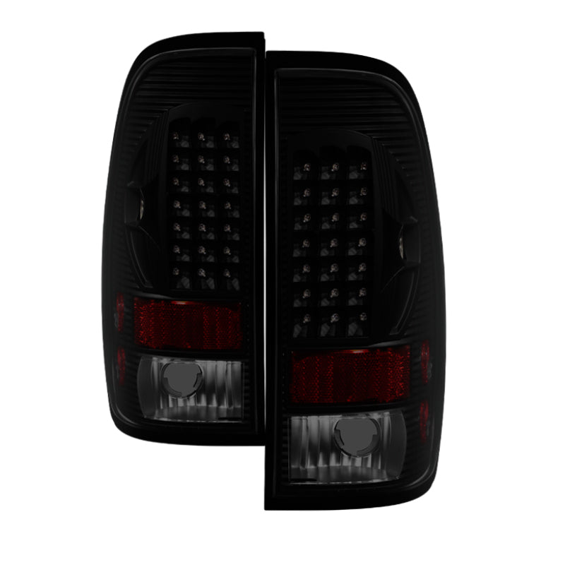 xTune Ford F250/350/450/550 Super Duty 99-07 LED Tail Lights Black Smoke ALT-ON-FF15097-LED-BSM Tail Lights SPYDER