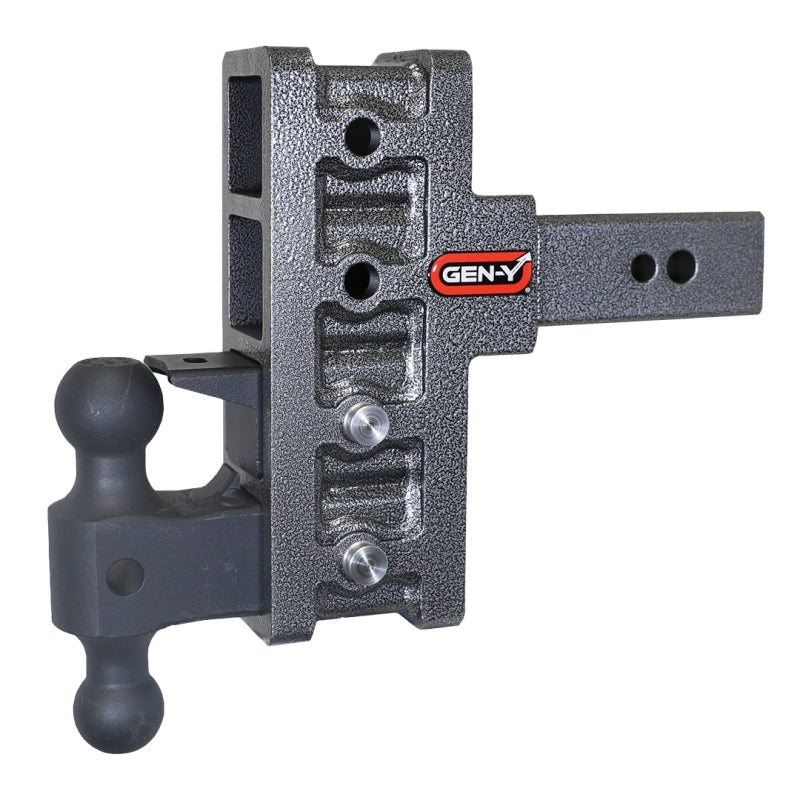 Gen-Y Mega Duty 2.5in Shank 6in Offset Drop 32K Hitch w/GH-0161 Dual-Ball/GH-0162 Pintle Lock Hitch Receivers GEN-Y Hitch
