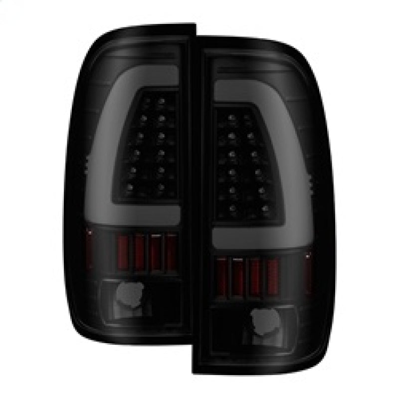 xTune 97-03 Ford F-150 Light Bar LED Tail Lights - Black Smoke (ALT-ON-FF15097-LBLED-BSM) Tail Lights SPYDER