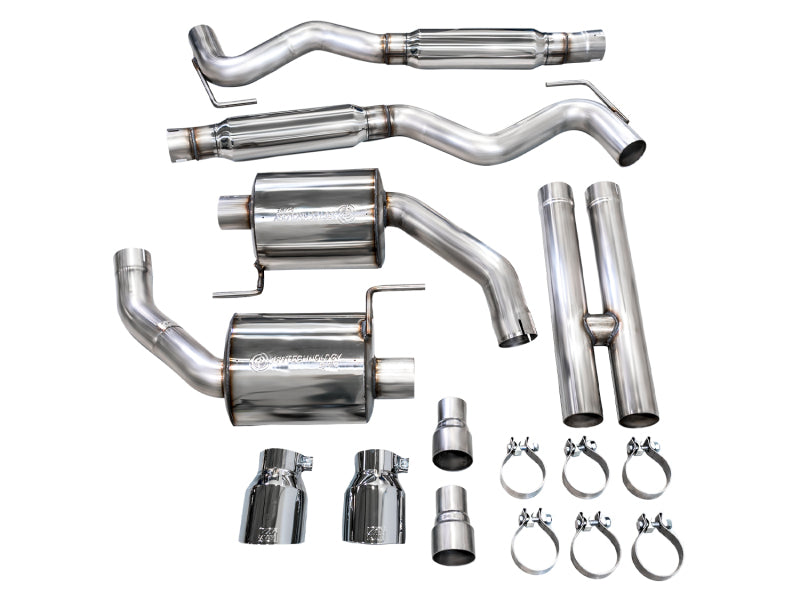 AWE 2024 Ford Mustang GT Fastback S650 RWD Touring Catback Exhaust w/ Dual Chrome Silver Tips Catback AWE Tuning