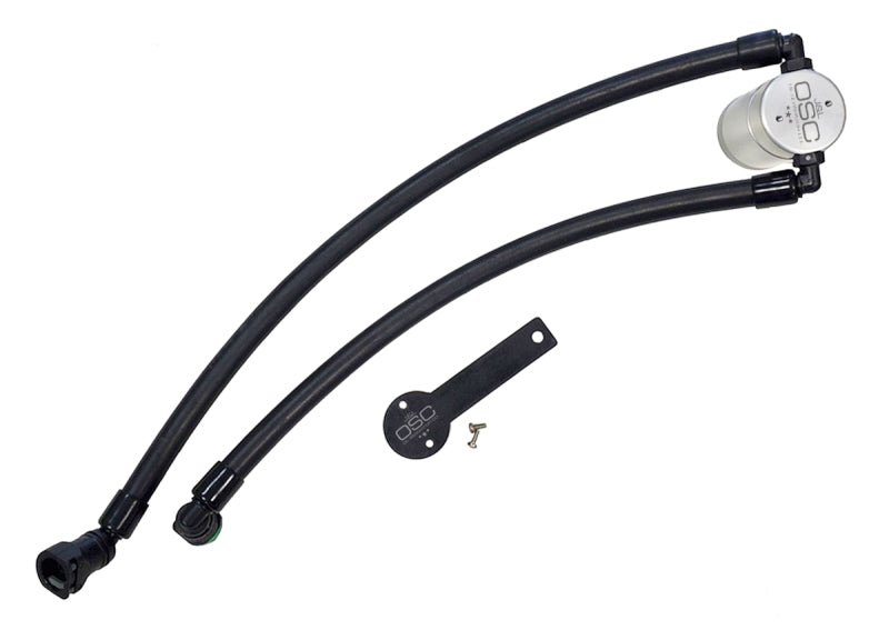 J&amp;L 2021-2024 Ram TRX 6.2L Supercharged Passenger Side Oil Separator 3.0 - Clear Anodized Oil Separators J&L