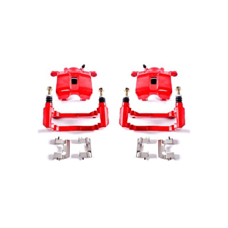 Power Stop 01-03 Acura CL Front Red Calipers w/Brackets - Pair Brake Calipers - Perf PowerStop