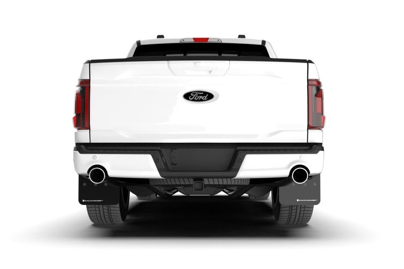 Rally Armor 21-25 Ford F-150 (Excl. Raptor) Black UR Mud Flap w/Metallic Black Logo Mud Flaps Rally Armor