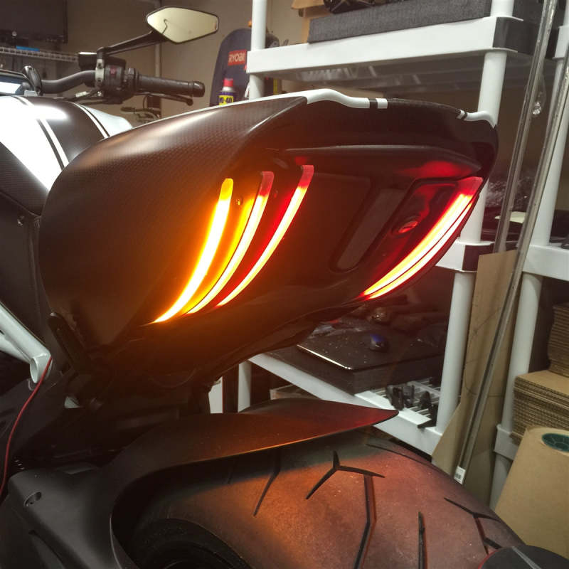 New Rage Cycles 10-19 Ducati Diavel Rear Turn Signals Lights Corner New Rage Cycles