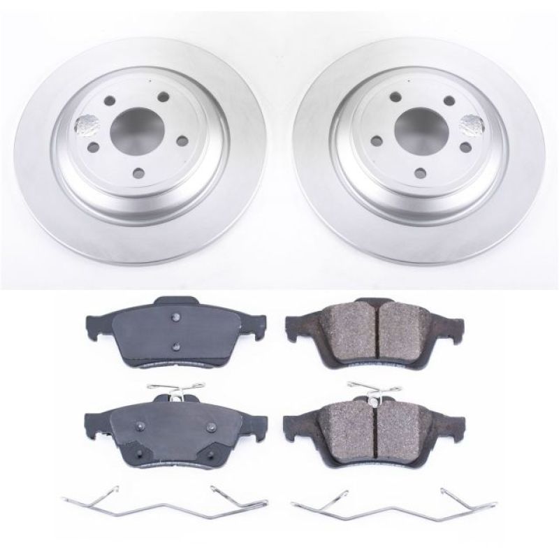 Power Stop 16-18 Ford Focus Rear Z17 Evolution Geomet Coated Brake Kit Brake Kits - Performance Blank PowerStop