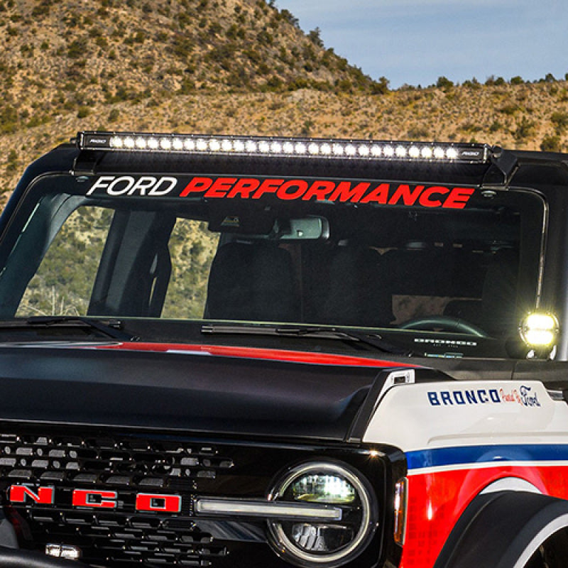 Ford Racing Ford Performance Bronco Windshield Banner - White/Red Stickers/Decals/Banners Ford Racing
