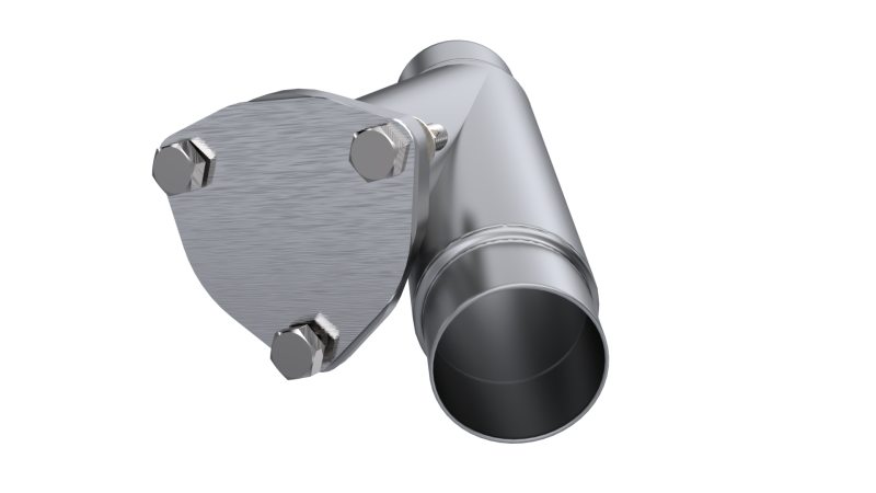 QTP 2.25in Weld-On QTEC Exhaust Cutout Y-Pipe Y Pipes QTP