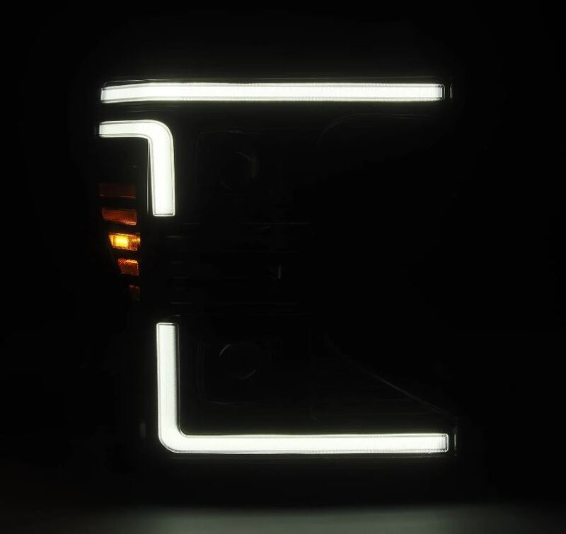 AlphaRex 20-22 Ford F150 Pro-Series Projector Headlights Alph. Black w/ Act.Light / Seq. Sig. / DRL Headlights AlphaRex