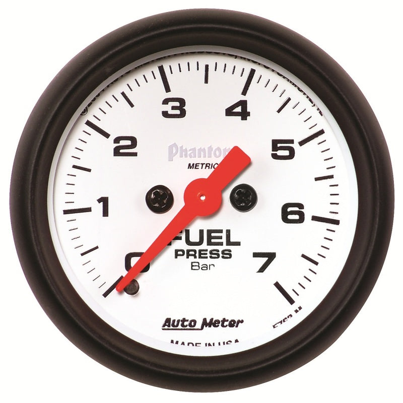 AutoMeter Gauge Fuel Pressure 2-1/16in. 7Bar Digital Stepper Motor Phantom Gauges AutoMeter