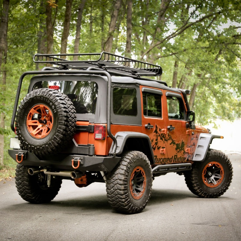 Rugged Ridge Hurricane Flat Fender Flare Kit 07-18 Jeep Wrangler Fender Flares Rugged Ridge