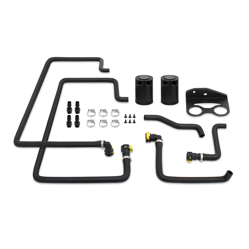 Mishimoto 18+ Ford F-150 2.7L EcoBoost Baffled Oil Catch Can Kit - Clear Oil Catch Cans Mishimoto