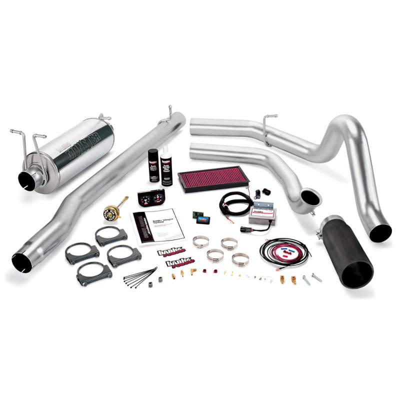 Banks Power 99 Ford 7.3L F250/350 Auto Stinger System - SS Single Exhaust w/ Black Tip Performance Packages Banks Power