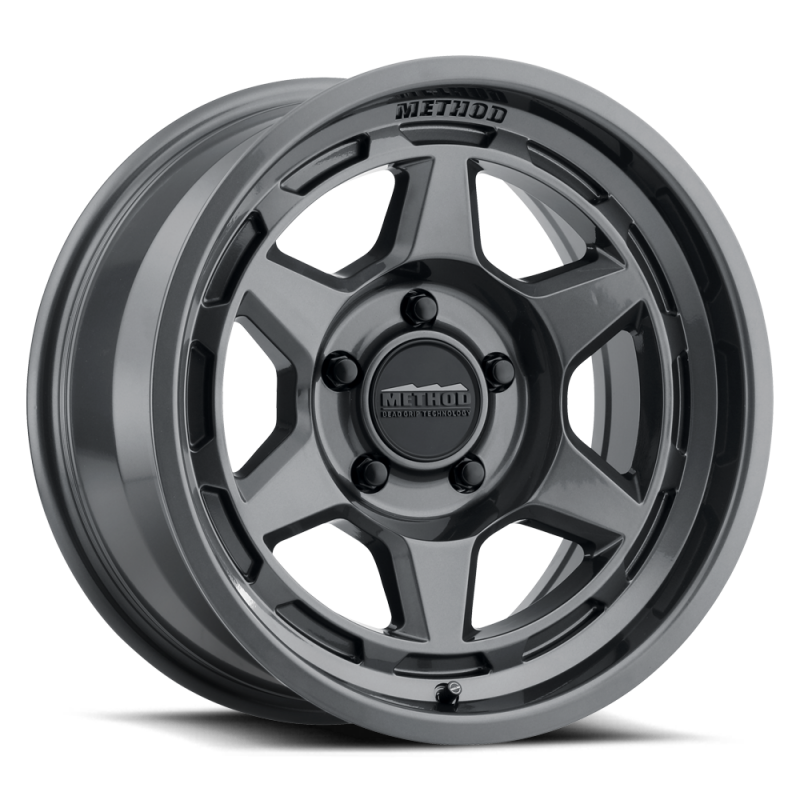 Method MR708 Bead Grip 17x9 / -38mm Offset / 5x4.5 / 83mm CB - Gloss Titanium Wheels - Cast Method Wheels