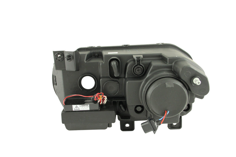 ANZO 2008-2014 Dodge Challenger Projector Headlights w/ Halo Chrome (CCFL) Headlights ANZO