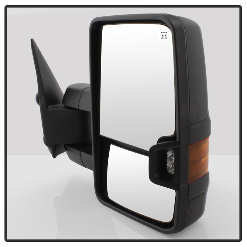 xTune Chevy Silverado 99-02 G2 Heated Amber LED Signal Telescoping Mirrors MIR-CS99S-G2-PWH-AM-SET Side Mirrors SPYDER