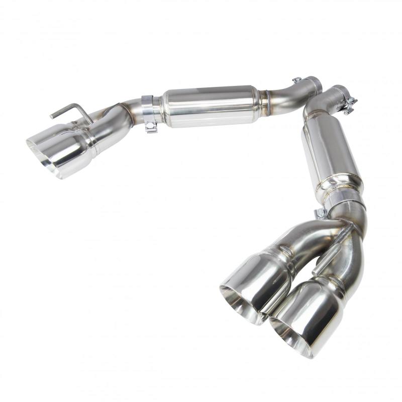 Kooks 2016 + Chevrolet Camaro SS 3in Axle Back Exhaust System w/ Mufflers and Polished Quad Tips Axle Back Kooks Headers