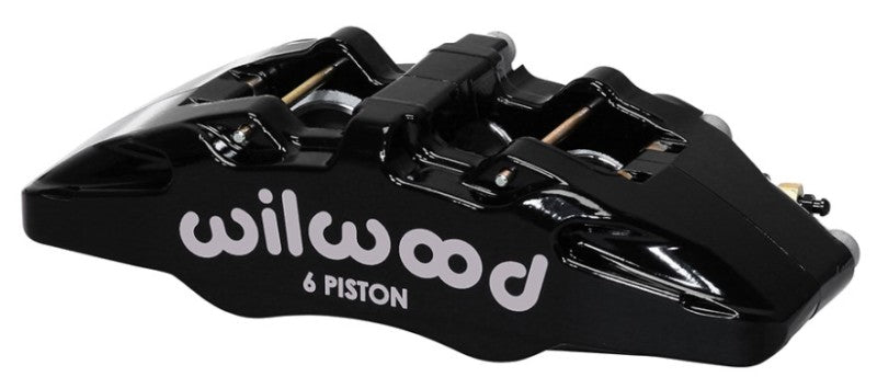 Wilwood Caliper-Forged Dynapro 6 5.25in Mount-R/H 1.62/1.38in/1.38in Pistons .81in Disc Brake Calipers - Perf Wilwood