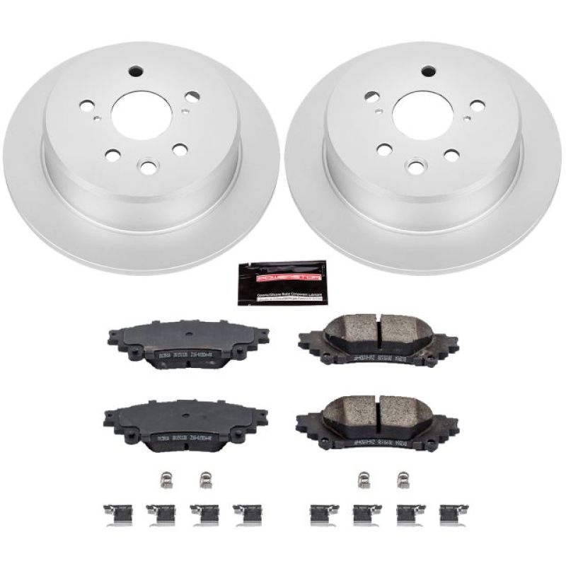 Power Stop 14-15 Lexus IS250 Rear Z17 Evolution Geomet Coated Brake Kit Brake Kits - Performance Blank PowerStop