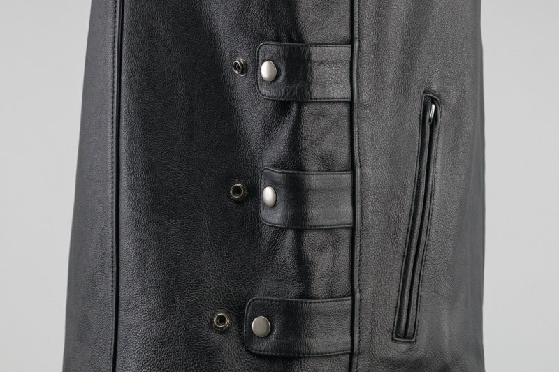 Kuryakyn Leather By River Road Plains Leather Vest Black - Small Vests Kuryakyn