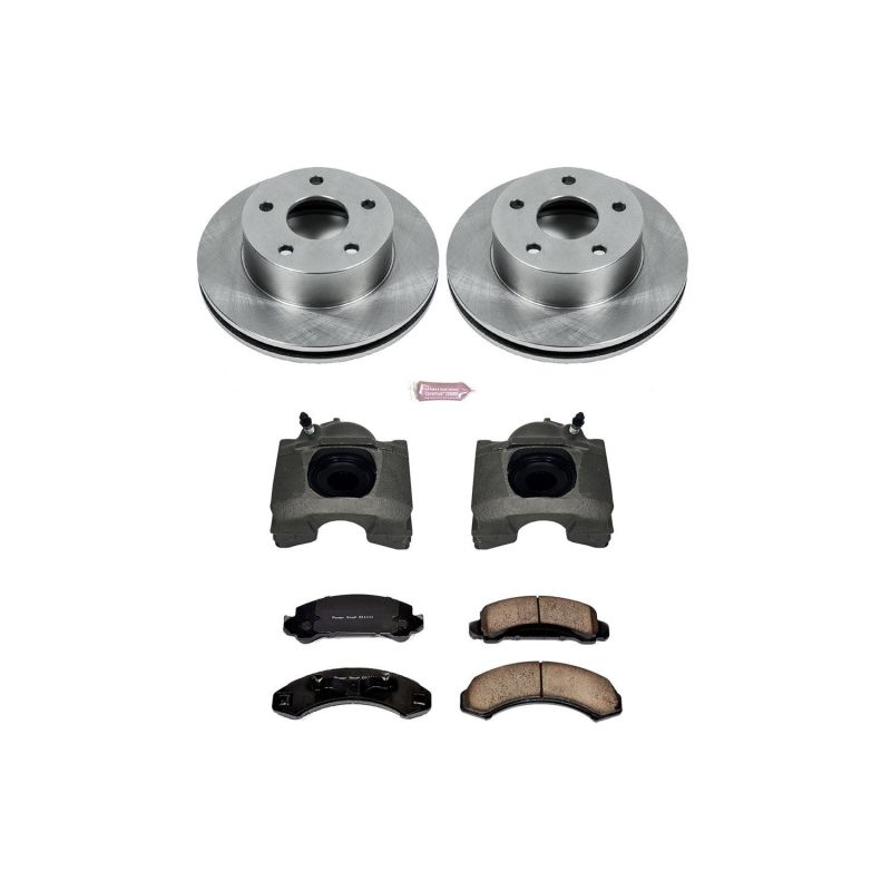 Power Stop 90-97 Ford Aerostar Front Autospecialty Brake Kit w/Calipers Brake Kits - OE PowerStop