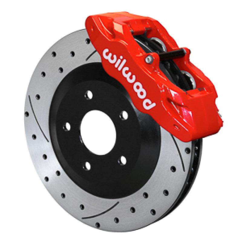 Wilwood 05-13 C6 Corvette Base SLC56 Front Rotor & Brake Kit - Red Big Brake Kits Wilwood