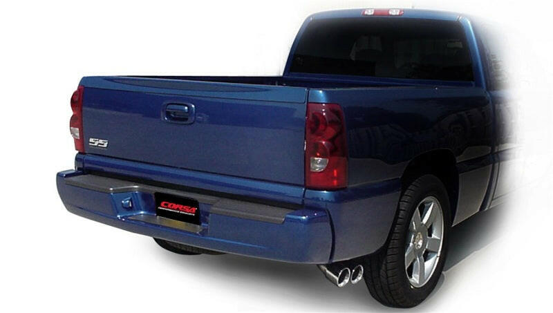 Corsa 2003-2007 Chevrolet Silverado Short Bed SS 6.0L V8 Polished Sport Cat-Back Exhaust Catback CORSA Performance