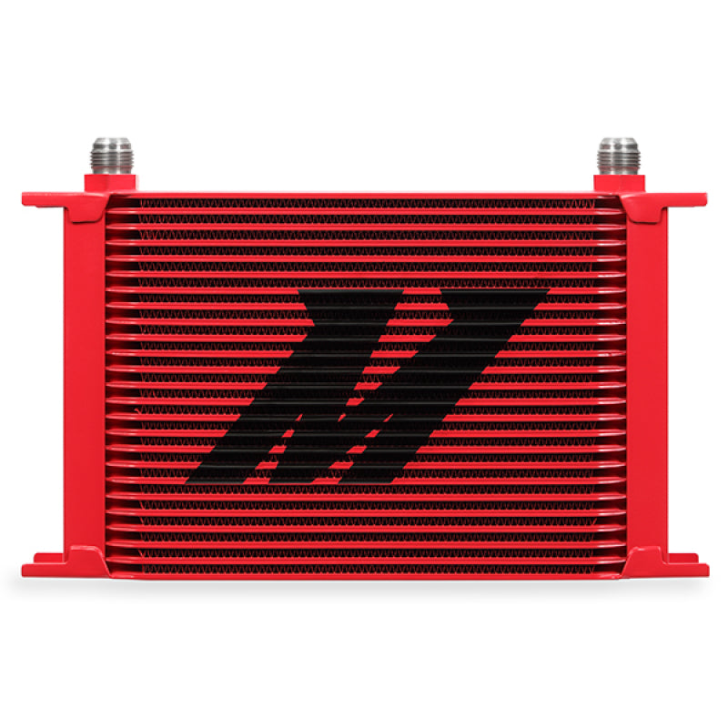 Mishimoto Universal 25 Row Oil Cooler - Red Oil Coolers Mishimoto