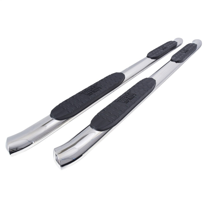 Westin 2005-2018 Toyota Tacoma Double Cab PRO TRAXX 4 Oval Nerf Step Bars - SS Nerf Bars Westin