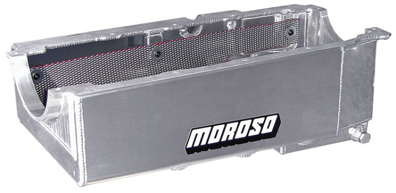 Moroso Chevrolet Big Block Mark IV (w/No Cross Member) Kicked Out Wet Sump 6-7qt 8in Alum Oil Pan Oil Pans Moroso