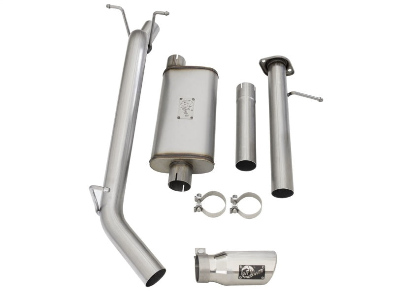 aFe Mach Force-XP Exhaust 3in CB SS 15-17 GM Colorado/Canyon 2.5L/3.6L Side Exit w/ Polished Tip Catback aFe