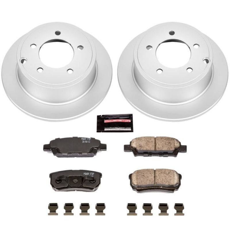 Power Stop 11-14 Chrysler 200 Rear Z17 Evolution Geomet Coated Brake Kit Brake Kits - Performance Blank PowerStop