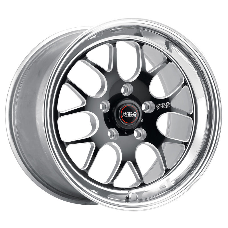 Weld S77 18x8.5 / 5x4.5 BP / 5.6in. BS Black Wheel (High Pad) - Non-Beadlock Wheels - Forged Weld