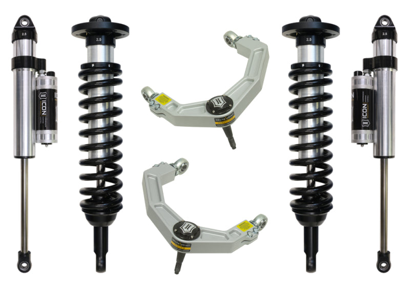 ICON 04-08 Ford F-150 2WD 0-2.63in Stage 4 Suspension System w/Billet Uca Shocks and Struts ICON