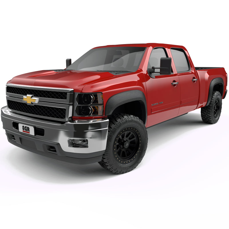 EGR 07-13 Chevrolet Silverado 1500 78.7in Bed Standard Style Fender Flares(Set of 4)- Textured Black Fender Flares EGR