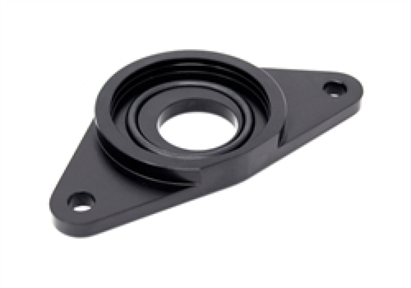 Torque Solution HKS BOV Adapter Flange: Subaru WRX / STi - Black Blow Off Valve Accessories Torque Solution
