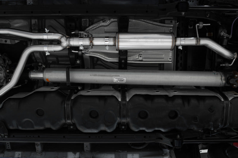 MBRP 2022 Toyota Tundra 3.5L Dual Cat-back 4in Single Side Exit Rolled Tip - Aluminized Steel Catback MBRP