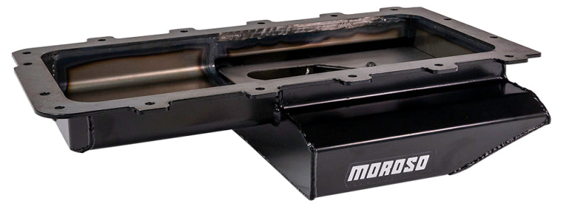 Moroso Ford 4.6/5.4L Cobra Replica (w/Rear Sump) Road Race Baffled Wet Sump 7qt 4in Steel Oil Pan Oil Pans Moroso