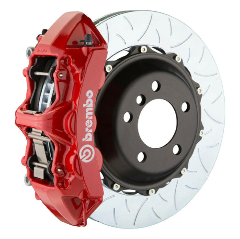 Brembo 14-19 Corvette C7/C7 Z51 Front GT BBK 6 Piston Cast 380x32 2pc Rotor Slotted Type-3-Red Brake Kits - Performance Slot Brembo