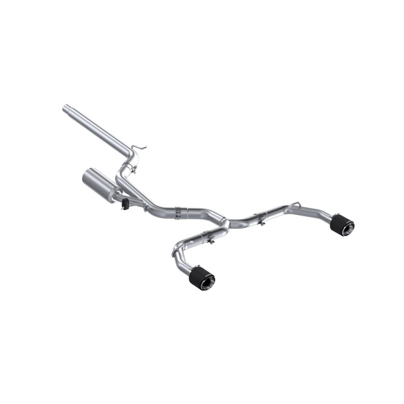 MBRP 2022 VW Golf GTI MK8 T304 SS 3in Cat-Back Exhaust 2.5in Dual Split Rear w/ Carbon Fiber Tips Catback MBRP