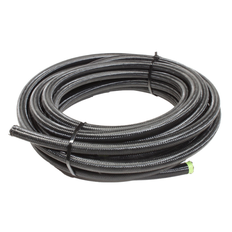Snow 8AN Braided Stainless PTFE Hose - 30ft (Black) Injection Pump Components Snow Performance