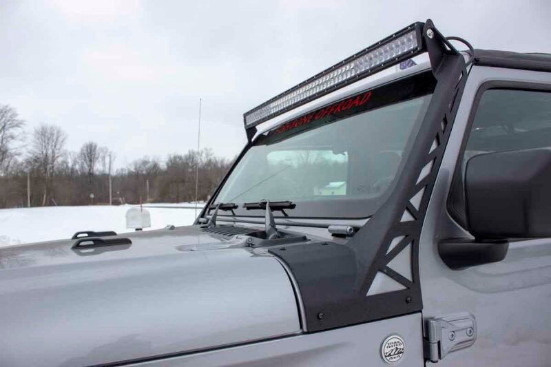 Fishbone Offroad 2018+ Jeep Wrangler JL Windshield Light Bracket Light Mounts Fishbone Offroad