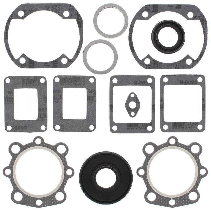 Vertex Gaskets 79-81 Yamaha Exciter EX 440 C D E Complete Gasket Kit w/ Oil Seals Engine Hardware Vertex Pistons