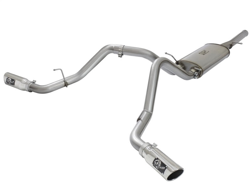 aFe MACH Force-Xp 3in CB SS Dual Exhaust w/Polished Tips 09-16 GM Silverado/Sierra 4.3L/4.8L/5.3L Catback aFe