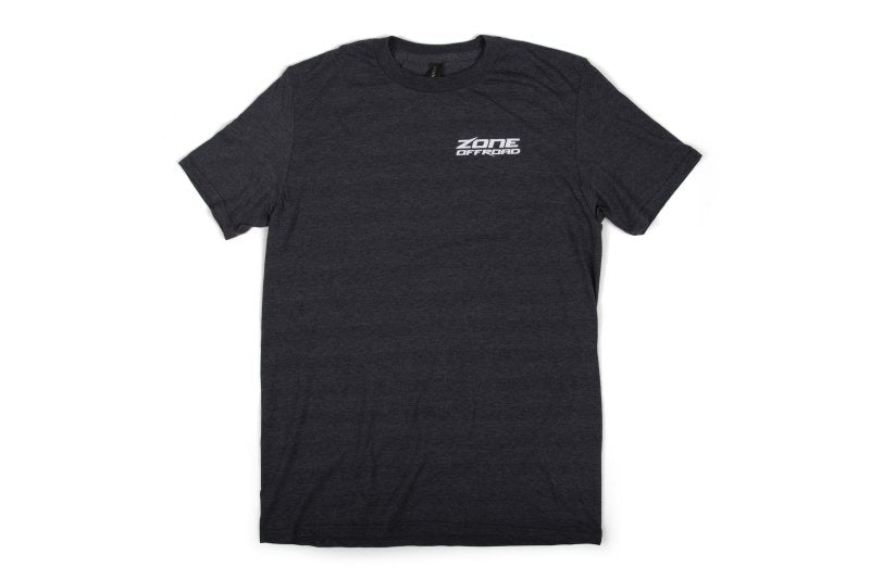 Zone Offroad Charcoal Gray Premium Cotton T-Shirt w/ Zone Offroad Logos - Small Shirts Zone Offroad