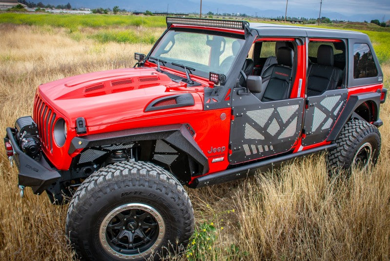 DV8 Offroad 18+ Jeep JL Heat Dispersion Hood - Primer Black Hoods DV8 Offroad