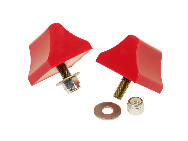 Prothane Universal Bump Stop 1-3/8 X 2 X 2-1/4 Wedge - Red Bump Stops Prothane