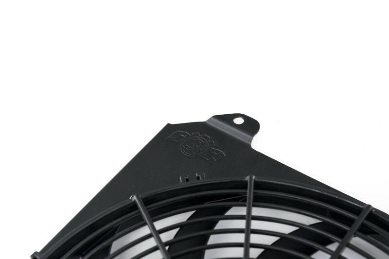 CSF 92-00 Honda Civic All-Aluminum Fan Shroud w/12in SPAL Fan - Black Finish Radiators CSF