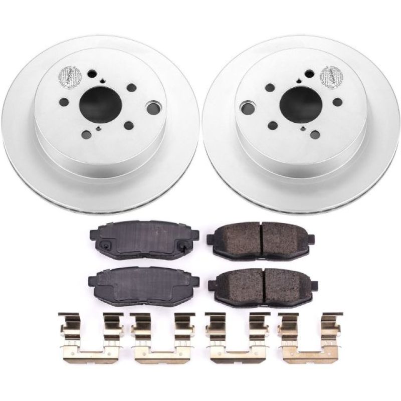 Power Stop 14-18 Subaru Forester Rear Z17 Evolution Geomet Coated Brake Kit Brake Kits - Performance Blank PowerStop